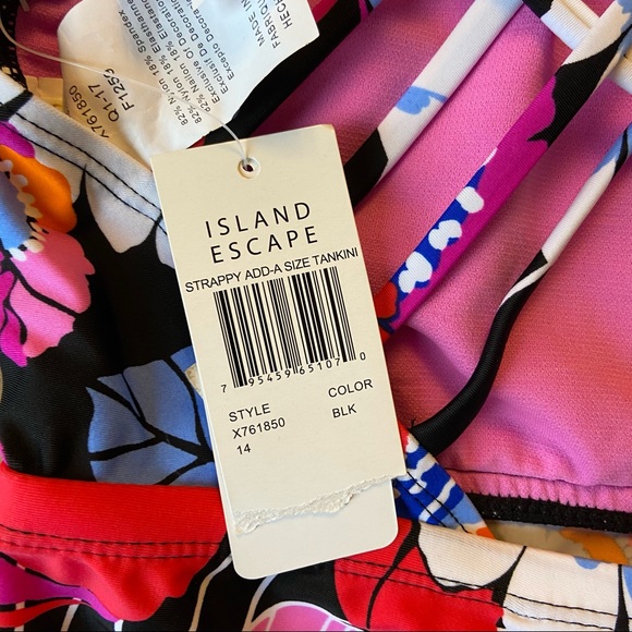 Island escape tankini strappy Tank - Picture 8 of 10